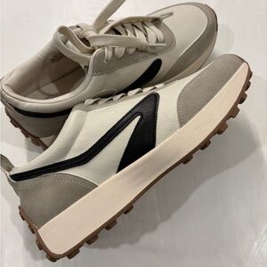 DV by Dolce Vita Cream and Black Athletic Shoes